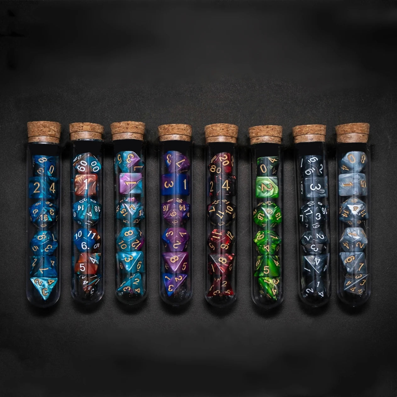 Polyhedral D&D Dice Set – Potion Flask Edition